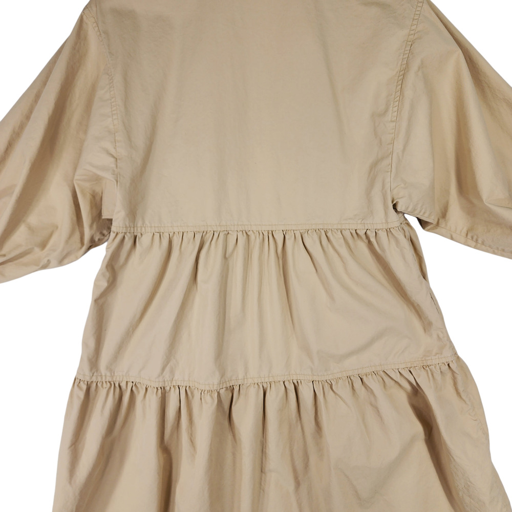 COS Beige Tiered Wrap-Style Midi Dress - Picture 12 of 16